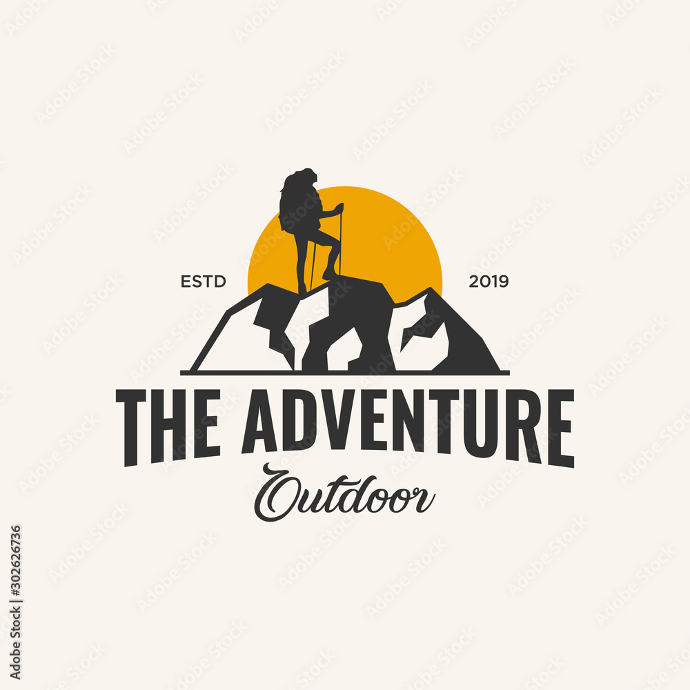 adventure logo design inspiration, vector eps 10