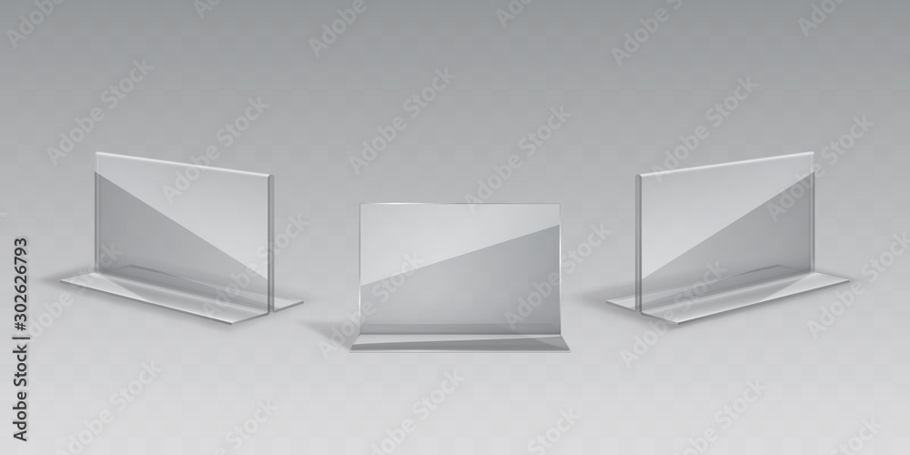 Blank white paper stand table holder card 3d Vector Image