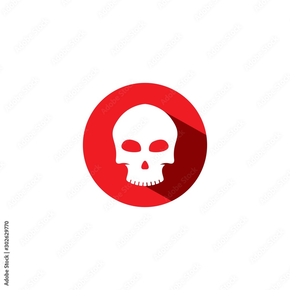 Fototapeta premium set of skull logo vector icon template illustration