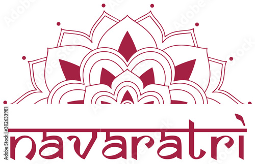 Poster design for Navaratri festival
