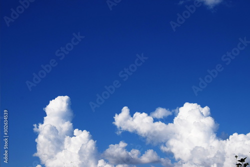 blue sky with clouds