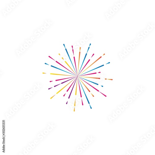 fireworks logo vector