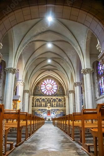 Belle-Ile-en-Mer. Intérieur de l'église Saint-Géran. Le Palais. Morbihan. Bretagne 