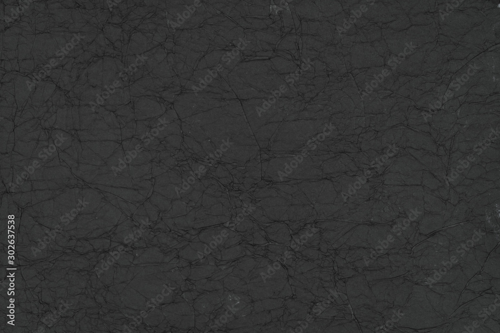 Black textured rice paper. Hand made paper
