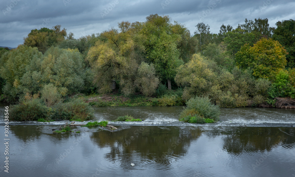 Limburg an der Lahn. germany. River Lahn. Fall Limburg an der Lahn. germany. River Lahn. Fall