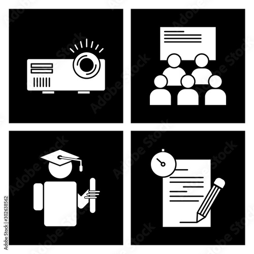 4 User interface Icon set for web and mobile applications