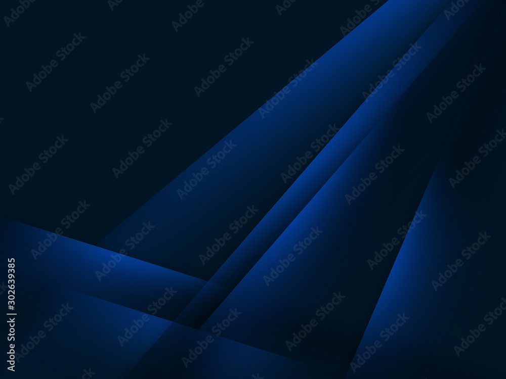  Abstract blue light crystal on dark background