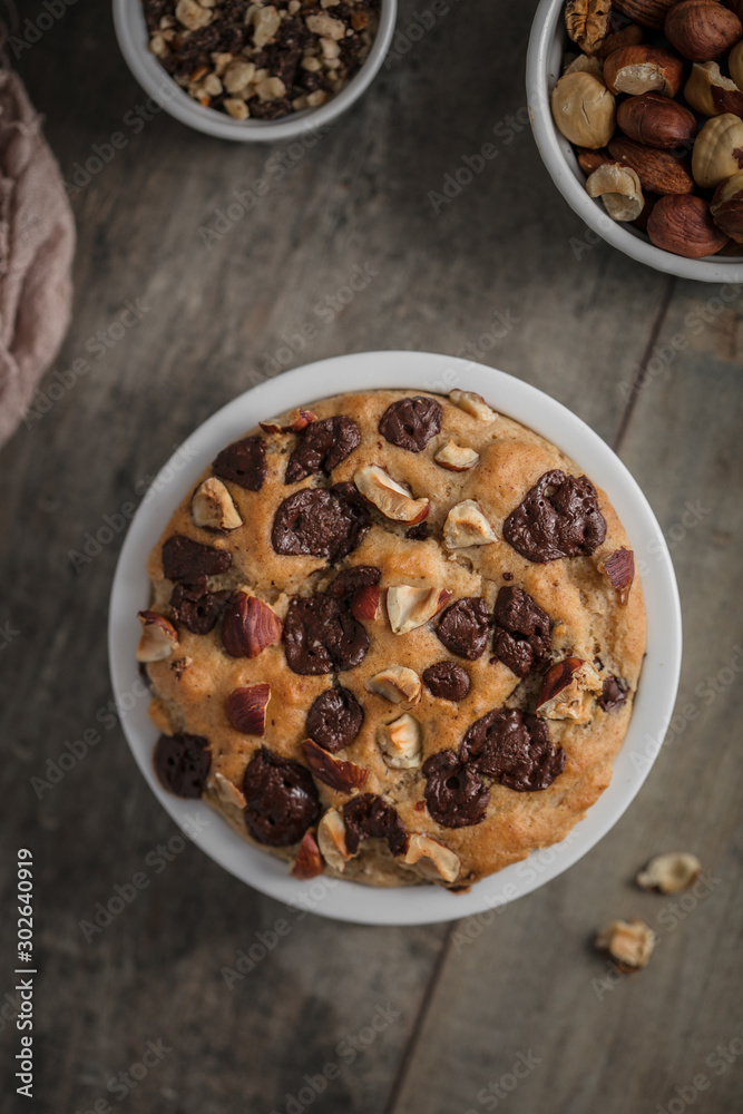 Gateau chocolat noisettes cookie 