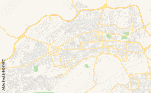 Printable street map of Barquisimeto, Venezuela photo