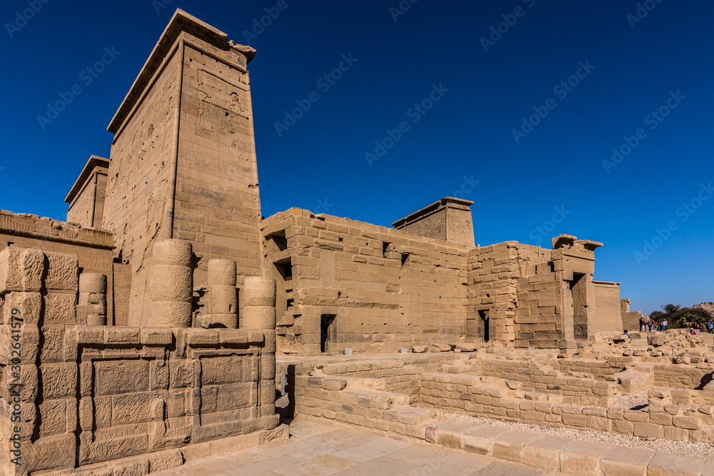 Philae Temple of Goddess Isis at Agilkia Island, Egypt