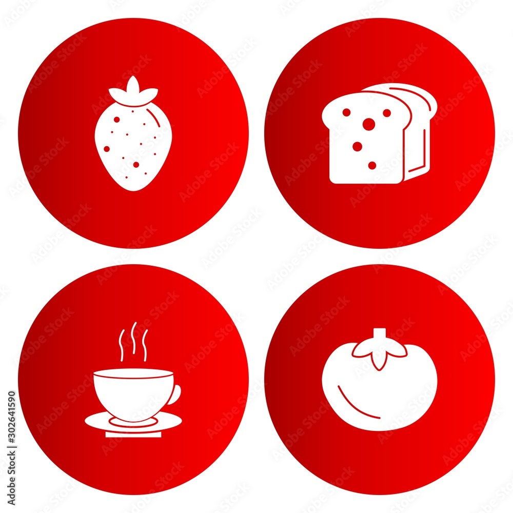 4 Simple Universal Related Color Icons 4 Simple Universal Related Color Icons