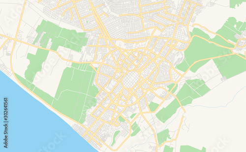 Printable street map of Trujillo  Peru