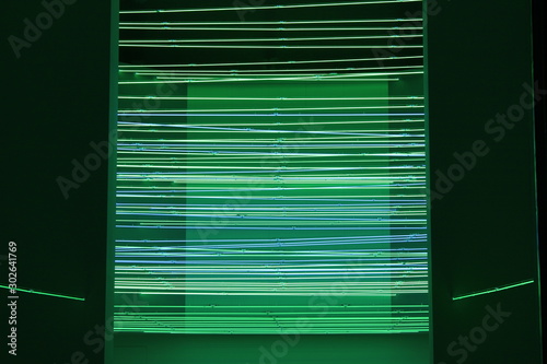 Green Lights abstract background led photo