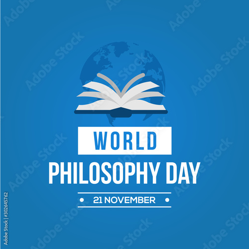 World Philosophy Day Design Template Vector illustration