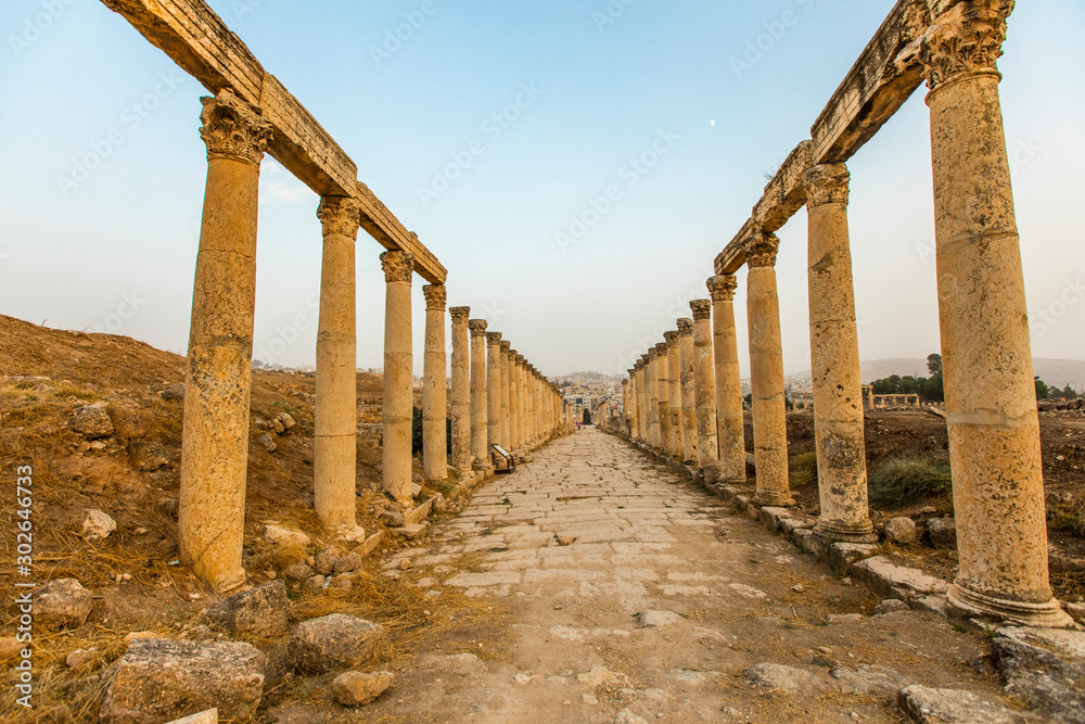Roman Ruins of Jerash in Jordan