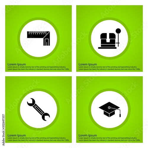 Simple Set of Universal Related Color Icons