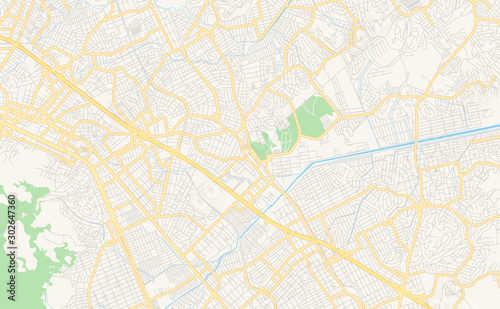 Printable street map of Belford Roxo, Brazil