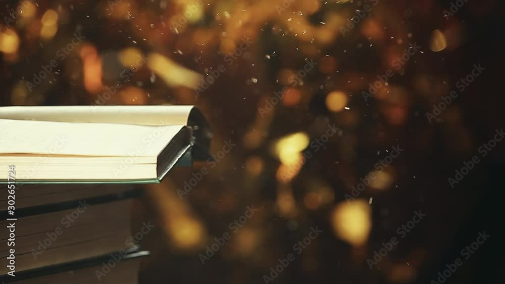 green book dust gold bokeh