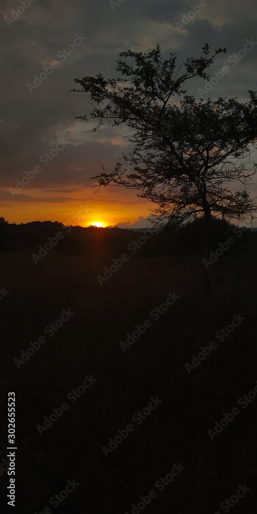 Fototapeta premium sunset in mountains