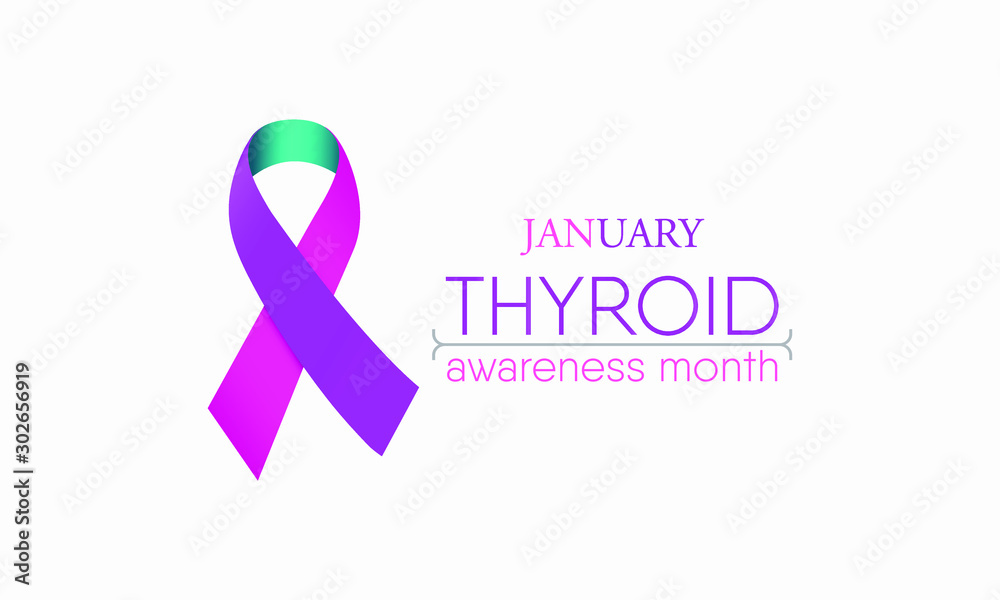 Vector illustration on the theme of Thyroid awareness month of January. Vector illustration on the theme of Thyroid awareness month of January.