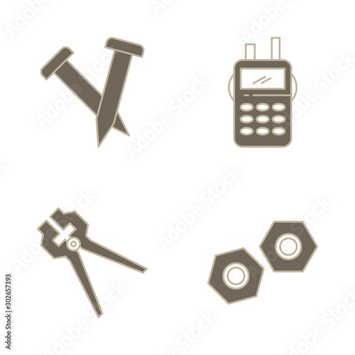 4 Simple Universal Related Color Icons