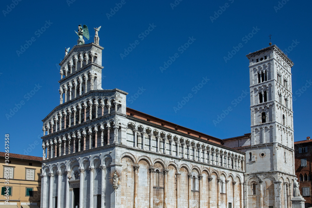 Lucca Tuscany Italy. Saint Martin Cathedral