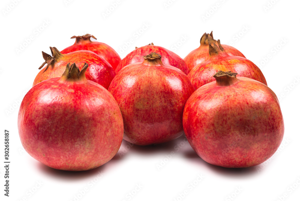 Sweet pomegranate isolated on white background. Sweet pomegranate isolated on white background.
