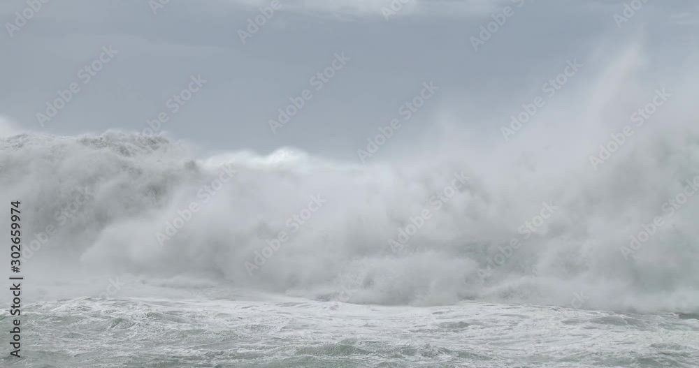 Massive Waves Crash Into Rocks As Hurricane Nears Island - Soudelor Massive Waves Crash Into Rocks As Hurricane Nears Island - Soudelor