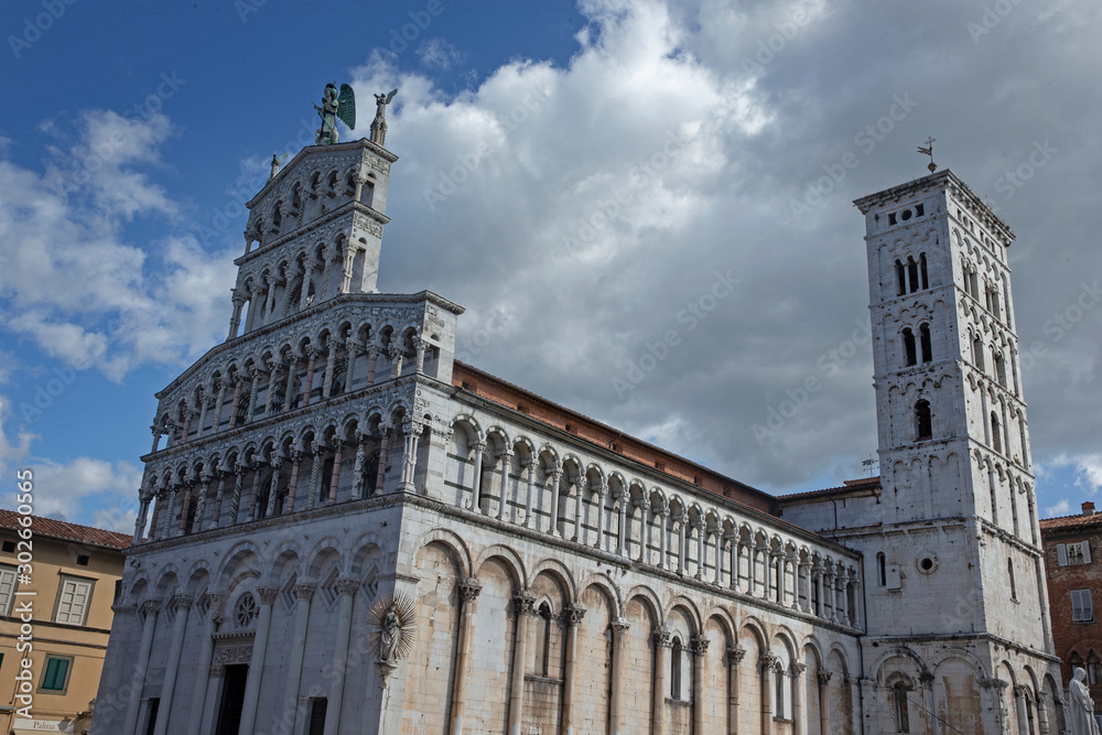 Lucca Tuscany Italy. St Martin Cathedral