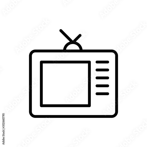 Simple TV line icon.