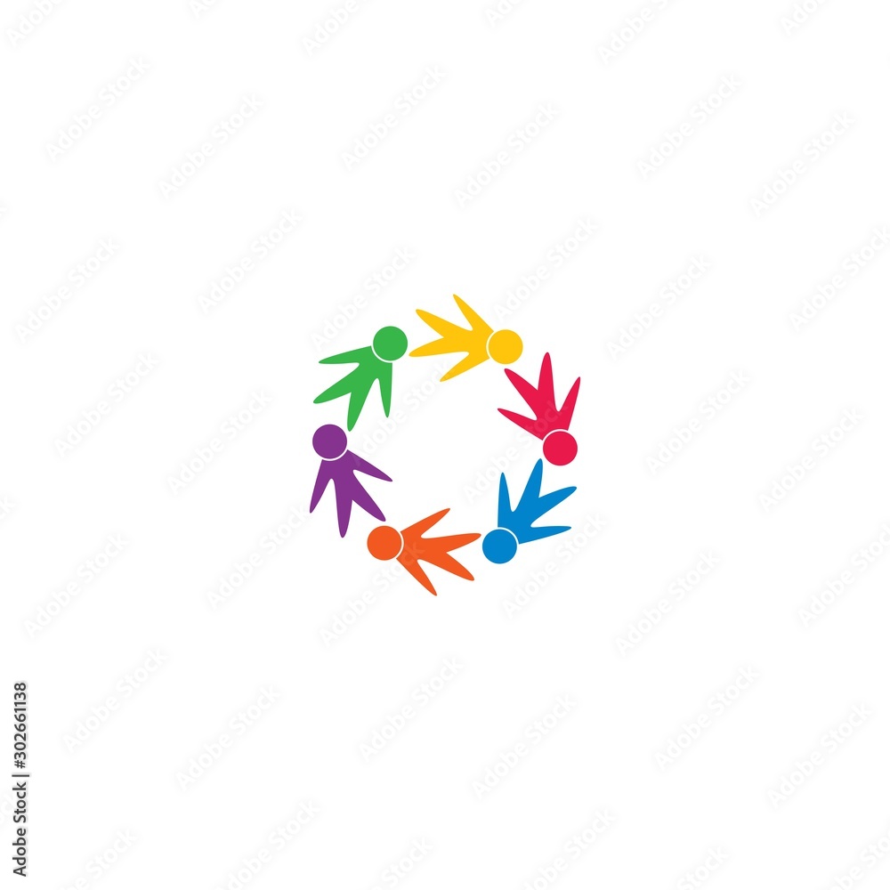 Fototapeta premium community logo template vector icon design