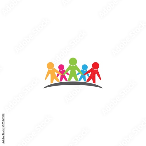 community logo template vector icon design