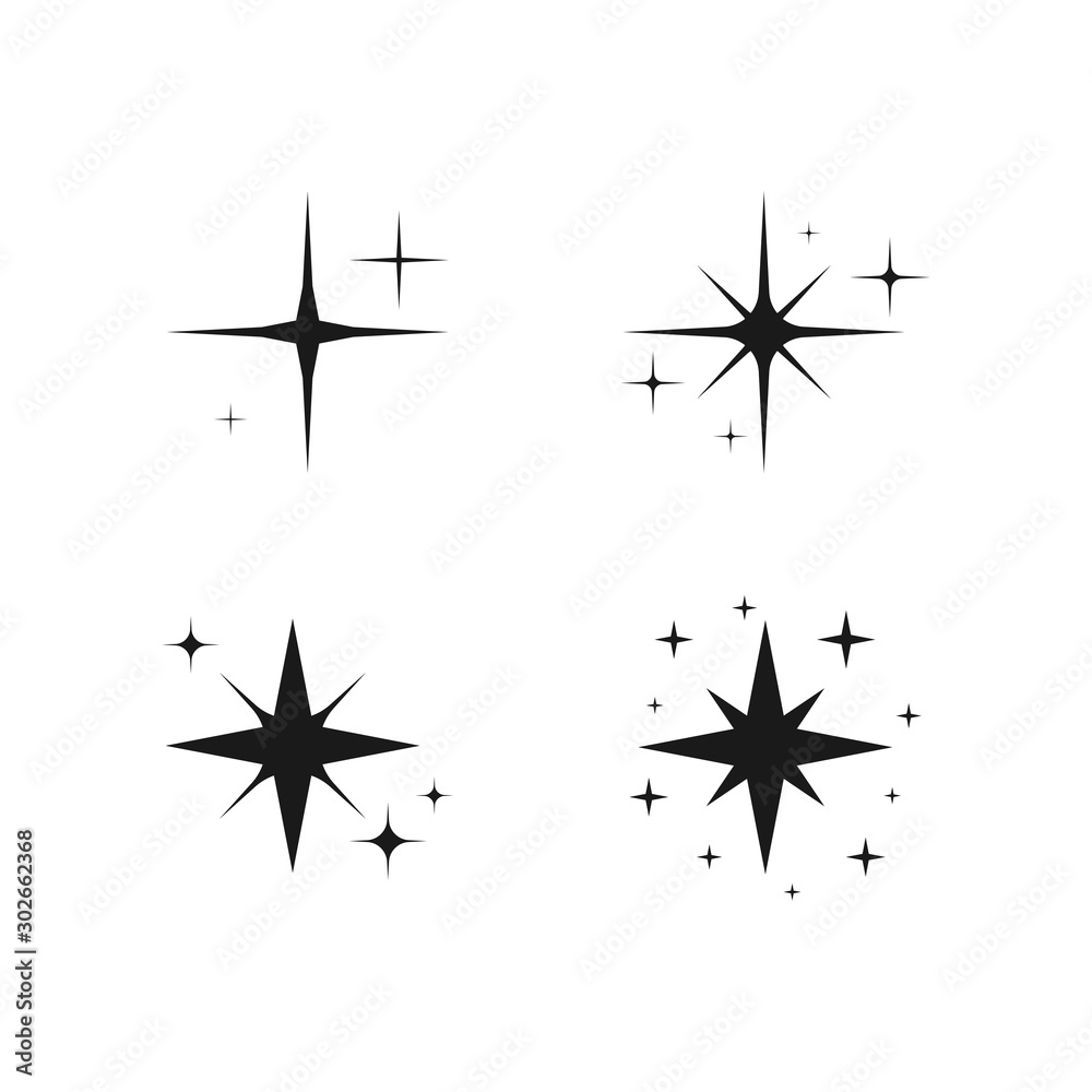 Set black stars Set black stars