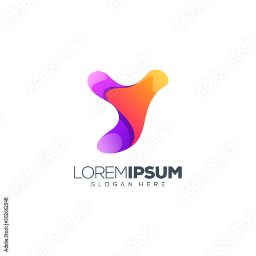 letter y logo design vector illustration