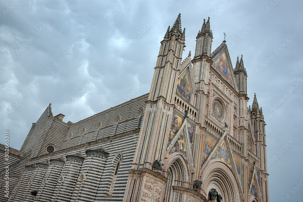 Orvieto Italy. Dom. Kathedral. Duomo di Orvieto Tuscany