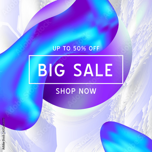 Abstract vaporwave vector Sale template