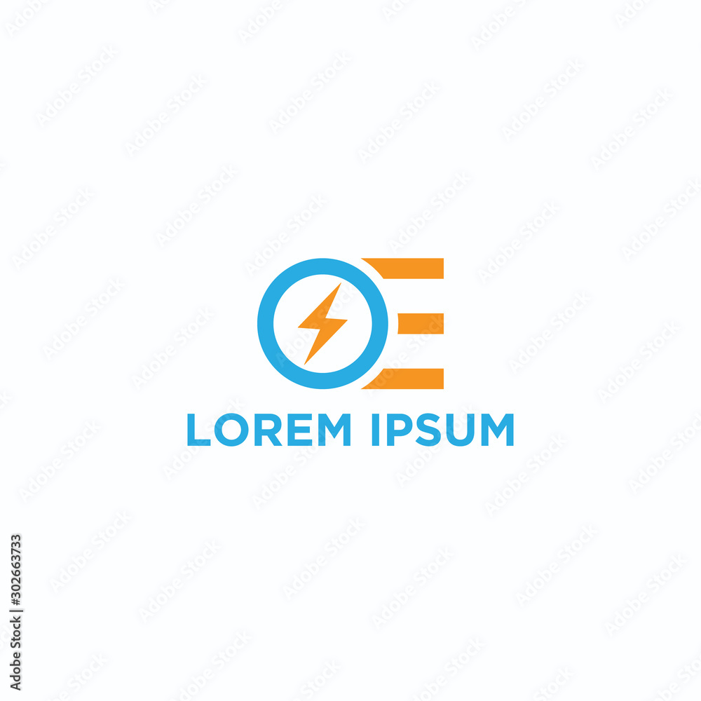 OE latter/ Electronic logo design for use any purpose OE latter/ Electronic logo design for use any purpose