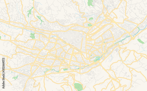 Printable street map of Cuenca  Ecuador