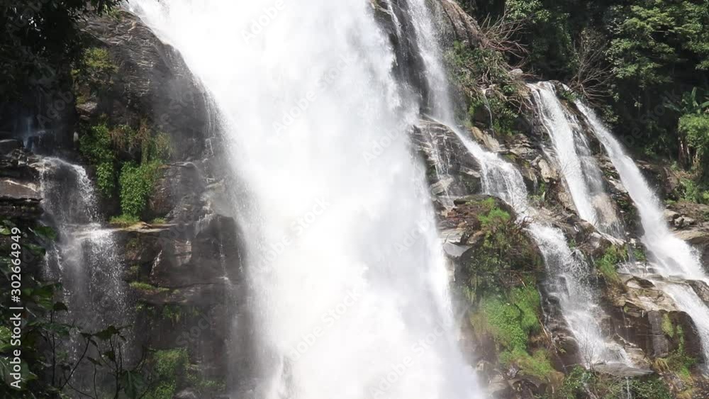 waterfall in deep forest waterfall in deep forest