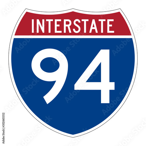 Interstate highway 94 road sign photo