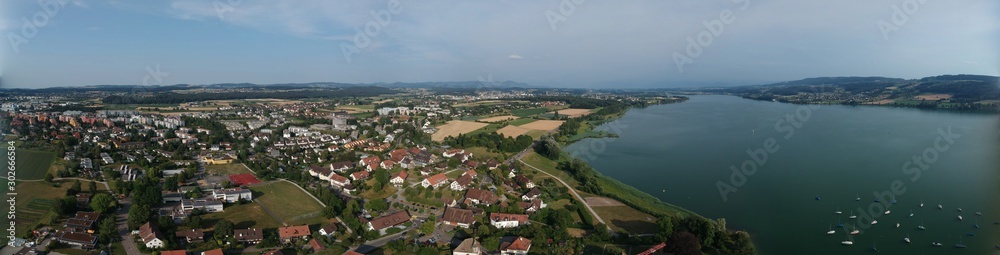 panoramic view of village