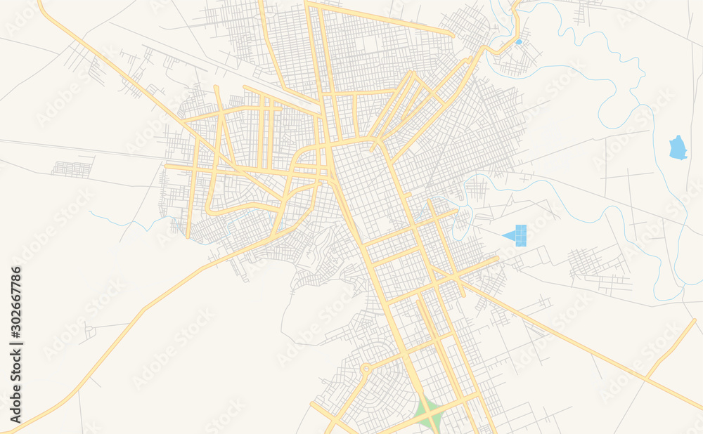 Printable street map of Juliaca, Peru Printable street map of Juliaca, Peru