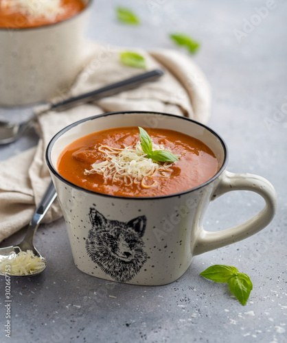 Tomato soup with basil