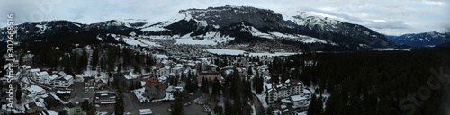 snow covered mountains