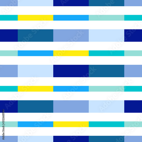 Bright seamless pattern with horizontal colorful stripes.