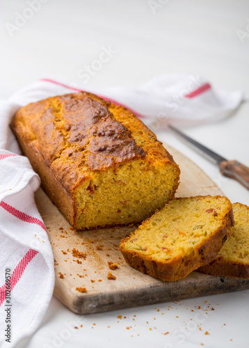 Cut loaf cake