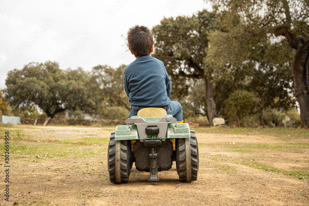 Fototapeta premium toy tractor