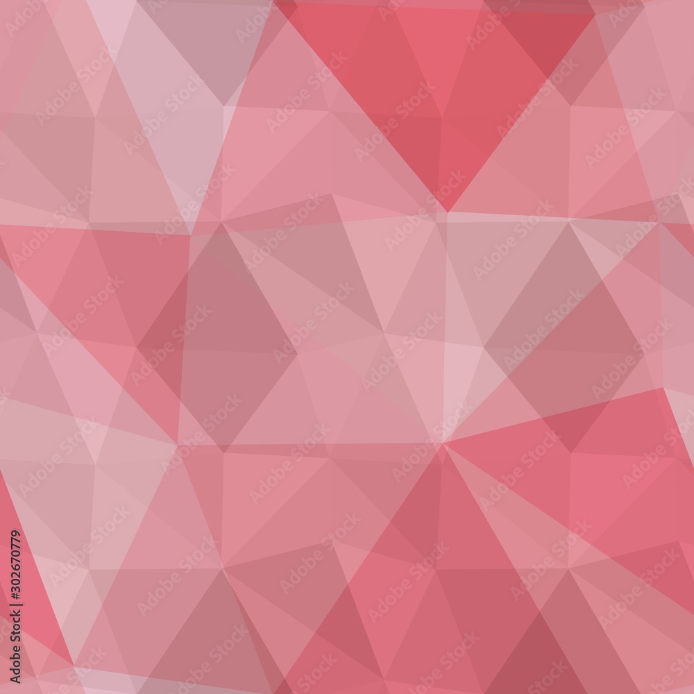 Fototapeta premium Geometric pattern. Red-pink broken glass. Polygonal.