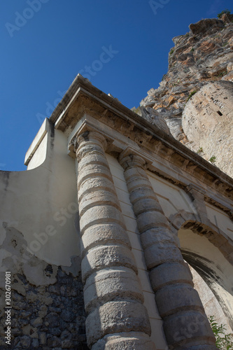 Terracina Italy. Temple of Jupiter Anxur. Via Appia photo