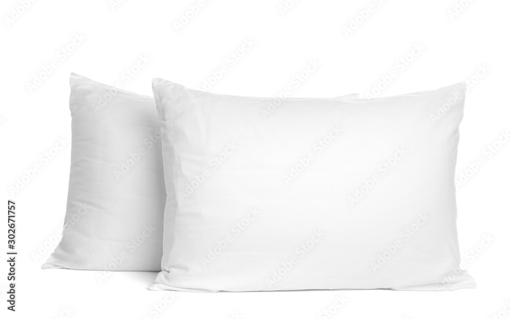 Blank soft new pillows isolated on white Blank soft new pillows isolated on white
